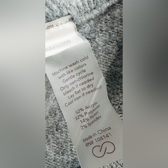 CALIA by Carrie Underwood cozy grey sweater knit joggers, XXL, NWOT - Picture 8 of 9